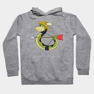 Snake as Archer with Bow & Arrow Hoodie